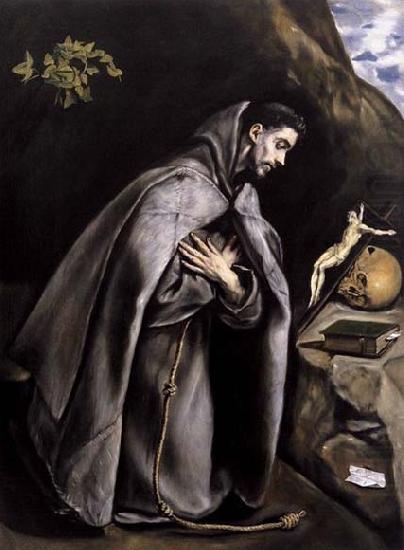 GRECO, El St Francis Meditating china oil painting image